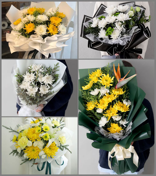 海南海口市秀英区海秀街道爱华社区白事花束代送